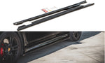 Maxton Parts - Seitenschweller Ansatz (Paar) V.1 passend für Porsche Panamera Turbo 970 FL schwarz Hochglanz