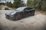 Maxton Parts - Seitenschweller Ansatz (Paar) V.1 passend für Porsche Panamera Turbo 970 FL schwarz Hochglanz