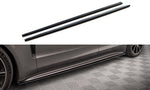 Maxton Parts - Seitenschweller Ansatz (Paar) V.1 passend für Porsche Panamera Turbo S E-Hybrid / Panamera E-Hybrid / Panamera 4S 971 schwarz Hochglanz
