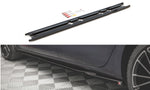 Maxton Parts - Seitenschweller Ansatz (Paar) V.1 passend für Seat Leon FR ST / Hatchback Mk4 / CUPRA Leon ST / Hatchback Mk1 / Mk1 FL schwarz Hochglanz