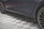 Maxton Parts - Seitenschweller Ansatz (Paar) V.1 passend für Seat Leon FR ST / Hatchback Mk4 / CUPRA Leon ST / Hatchback Mk1 / Mk1 FL schwarz Hochglanz