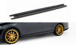 Maxton Parts - Seitenschweller Ansatz (Paar) V.1 passend für Skoda Octavia RS Liftback / Combi Mk4 FL schwarz Hochglanz