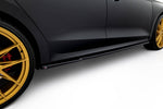 Maxton Parts - Seitenschweller Ansatz (Paar) V.1 passend für Skoda Octavia RS Liftback / Combi Mk4 FL schwarz Hochglanz