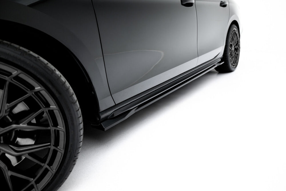 Maxton Parts - Seitenschweller Ansatz (Paar) V.1 passend für Skoda Superb Sportline Mk4 schwarz Hochglanz