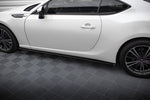 Maxton Parts - Seitenschweller Ansatz (Paar) V.1 passend für Subaru BRZ Mk1 / Mk1 FL / Toyota GT86 FL schwarz Hochglanz