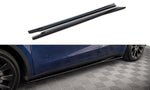 Maxton Parts - Seitenschweller Ansatz (Paar) V.1 passend für Tesla Model Y schwarz Hochglanz