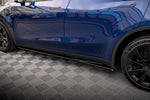 Maxton Parts - Seitenschweller Ansatz (Paar) V.1 passend für Tesla Model Y schwarz Hochglanz