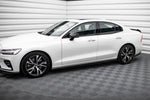 Maxton Parts - Seitenschweller Ansatz (Paar) V.1 passend für Volvo S60/V60 R-Design Mk3 schwarz Hochglanz