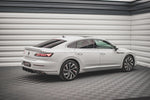 Maxton Parts - Seitenschweller Ansatz (Paar) V.1 passend für VW Arteon R/ R-Line Limousine / Shooting Brake Mk1 FL schwarz matt