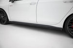 Maxton Parts - Seitenschweller Ansatz (Paar) V.1 passend für VW Golf GTI / GTE / GTI Clubsport / GTD / R-Line Mk8 schwarz Hochglanz