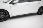Maxton Parts - Seitenschweller Ansatz (Paar) V.1 passend für VW Golf GTI / GTE / GTI Clubsport / GTD / R-Line Mk8 schwarz Hochglanz