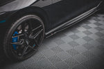 Maxton Parts - Seitenschweller Ansatz (Paar) V.1 passend für VW Golf R Hatchback Mk8 FL schwarz Hochglanz