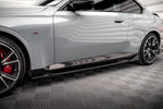 Maxton Parts - Seitenschweller Ansatz (Paar) V.2 + Flaps passend für BMW 2 Coupe M-Paket / M240i G42
