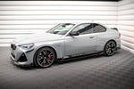 Maxton Parts - Seitenschweller Ansatz (Paar) V.2 + Flaps passend für BMW 2 Coupe M-Paket / M240i G42