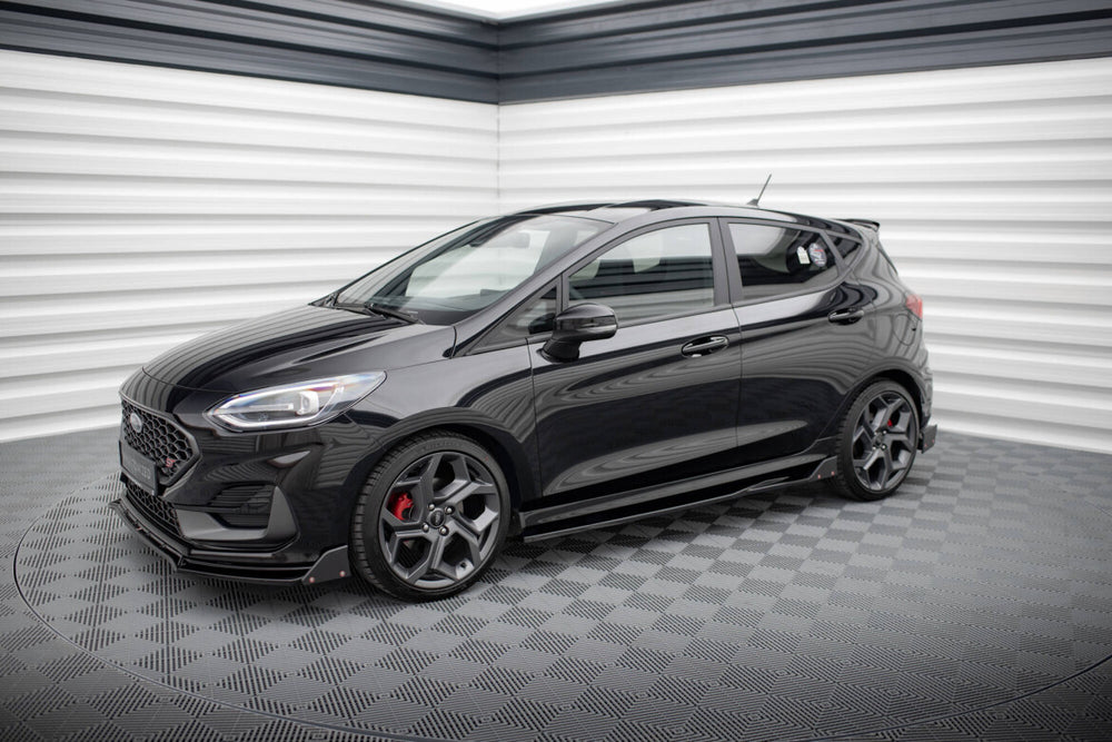 Maxton Parts - Seitenschweller Ansatz (Paar) V.2 + Flaps passend für Ford Fiesta ST / ST-Line