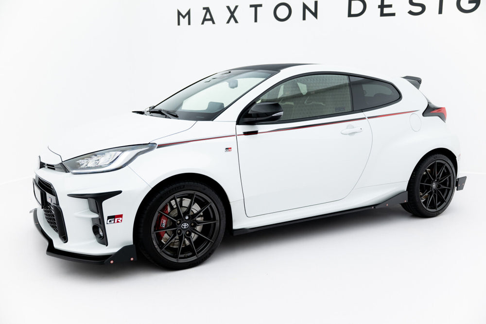 Maxton Parts - Seitenschweller Ansatz (Paar) V.2 + Flaps passend für Toyota GR Yaris Mk4
