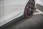 Maxton Parts - Seitenschweller Ansatz (Paar) V.2 + Flaps passend für VW Golf 8 GTI / GTI Clubsport schwarz MATT