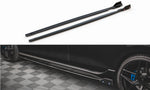 Maxton Parts - Seitenschweller Ansatz (Paar) V.2 + Flaps passend für VW Golf R Hatchback Mk8 FL