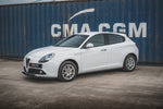 Maxton Parts - Seitenschweller Ansatz (Paar) V.2 passend für Alfa Romeo Giulietta schwarz Hochglanz