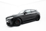 Maxton Parts - Seitenschweller Ansatz (Paar) V.2 passend für Alfa Romeo Stelvio Mk1 schwarz Hochglanz