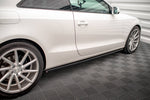 Maxton Parts - Seitenschweller Ansatz (Paar) V.2 passend für Audi A5 / A5 S-Line / S5 Coupe 8T schwarz Hochglanz