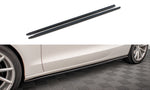 Maxton Parts - Seitenschweller Ansatz (Paar) V.2 passend für Audi A5 / A5 S-Line / S5 Coupe 8T schwarz Hochglanz