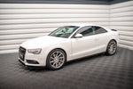 Maxton Parts - Seitenschweller Ansatz (Paar) V.2 passend für Audi A5 / A5 S-Line / S5 Coupe 8T schwarz Hochglanz