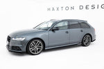 Maxton Parts - Seitenschweller Ansatz (Paar) V.2 passend für Audi A6 / A6 C7 S-line/ S6 C7 FL schwarz Hochglanz