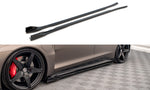 Maxton Parts - Seitenschweller Ansatz (Paar) V.2 passend für Audi e-Tron GT / RS GT Mk1 schwarz Hochglanz