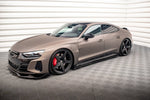 Maxton Parts - Seitenschweller Ansatz (Paar) V.2 passend für Audi e-Tron GT / RS GT Mk1 schwarz Hochglanz