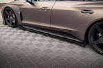 Maxton Parts - Seitenschweller Ansatz (Paar) V.2 passend für Audi e-Tron GT / RS GT Mk1 schwarz Hochglanz