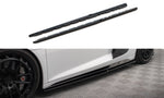 Maxton Parts - Seitenschweller Ansatz (Paar) V.2 passend für Audi R8 Mk2 FL schwarz Hochglanz
