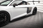 Maxton Parts - Seitenschweller Ansatz (Paar) V.2 passend für Audi R8 Mk2 FL schwarz Hochglanz