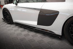 Maxton Parts - Seitenschweller Ansatz (Paar) V.2 passend für Audi R8 Mk2 FL schwarz Hochglanz
