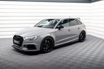 Maxton Parts - Seitenschweller Ansatz (Paar) V.2 passend für Audi RS3 8V Sportback FL schwarz Hochglanz