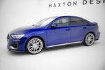 Maxton Parts - Seitenschweller Ansatz (Paar) V.2 passend für Audi S3 / A3 S-Line Sportback / Limo 8Y / 8Y FL schwarz Hochglanz