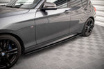Maxton Parts - Seitenschweller Ansatz (Paar) V.2 passend für. BMW 1er M135i / M140i / M-Paket F20 schwarz Hochglanz