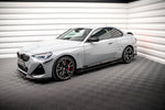 Maxton Parts - Seitenschweller Ansatz (Paar) V.2 passend für BMW 2 Coupe M-Paket / M240i G42 schwarz Hochglanz