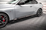 Maxton Parts - Seitenschweller Ansatz (Paar) V.2 passend für BMW 2 Coupe M-Paket / M240i G42 schwarz Hochglanz
