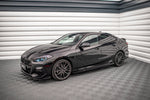 Maxton Parts - Seitenschweller Ansatz (Paar) V.2 passend für BMW 2 Gran Coupe M-Paket / M235i F44 schwarz Hochglanz