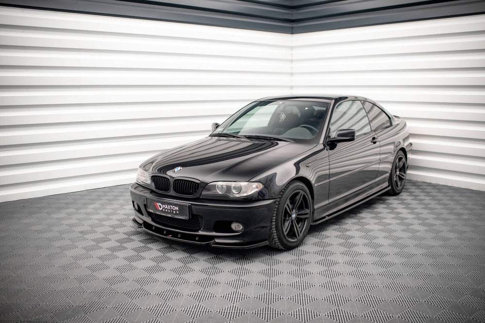 Maxton Parts - Seitenschweller Ansatz (Paar) V.2 passend für BMW 3er Coupe M-Paket E46 schwarz Hochglanz