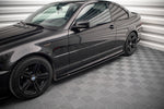 Maxton Parts - Seitenschweller Ansatz (Paar) V.2 passend für BMW 3er Coupe M-Paket E46 schwarz Hochglanz