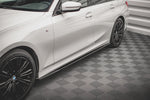 Maxton Parts - Seitenschweller Ansatz (Paar) V.2 passend für BMW 3er G20 / G21 M-Paket schwarz Hochglanz