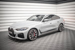 Maxton Parts - Seitenschweller Ansatz (Paar) V.2 passend für BMW 4er Gran Coupe M-Paket / M440i G26 schwarz Hochglanz