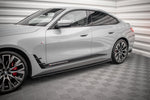 Maxton Parts - Seitenschweller Ansatz (Paar) V.2 passend für BMW 4er Gran Coupe M-Paket / M440i G26 schwarz Hochglanz
