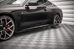 Maxton Parts - Seitenschweller Ansatz (Paar) V.2 passend für BMW 4er M-Paket / M440i G22 / G23 / G22 FL / G23 FL schwarz Hochglanz