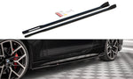 Maxton Parts - Seitenschweller Ansatz (Paar) V.2 passend für BMW 4er M-Paket / M440i G22 / G23 / G22 FL / G23 FL schwarz Hochglanz