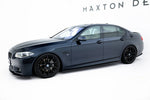 Maxton Parts - Seitenschweller Ansatz (Paar) V.2 passend für BMW 5er F10/F11 M-Paket / M5 schwarz Hochglanz