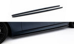 Maxton Parts - Seitenschweller Ansatz (Paar) V.2 passend für BMW 5er F10/F11 M-Paket / M5 schwarz Hochglanz
