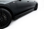 Maxton Parts - Seitenschweller Ansatz (Paar) V.2 passend für BMW 740d xDrive M Paket / 740i xDrive M-Paket G70 schwarz Hochglanz